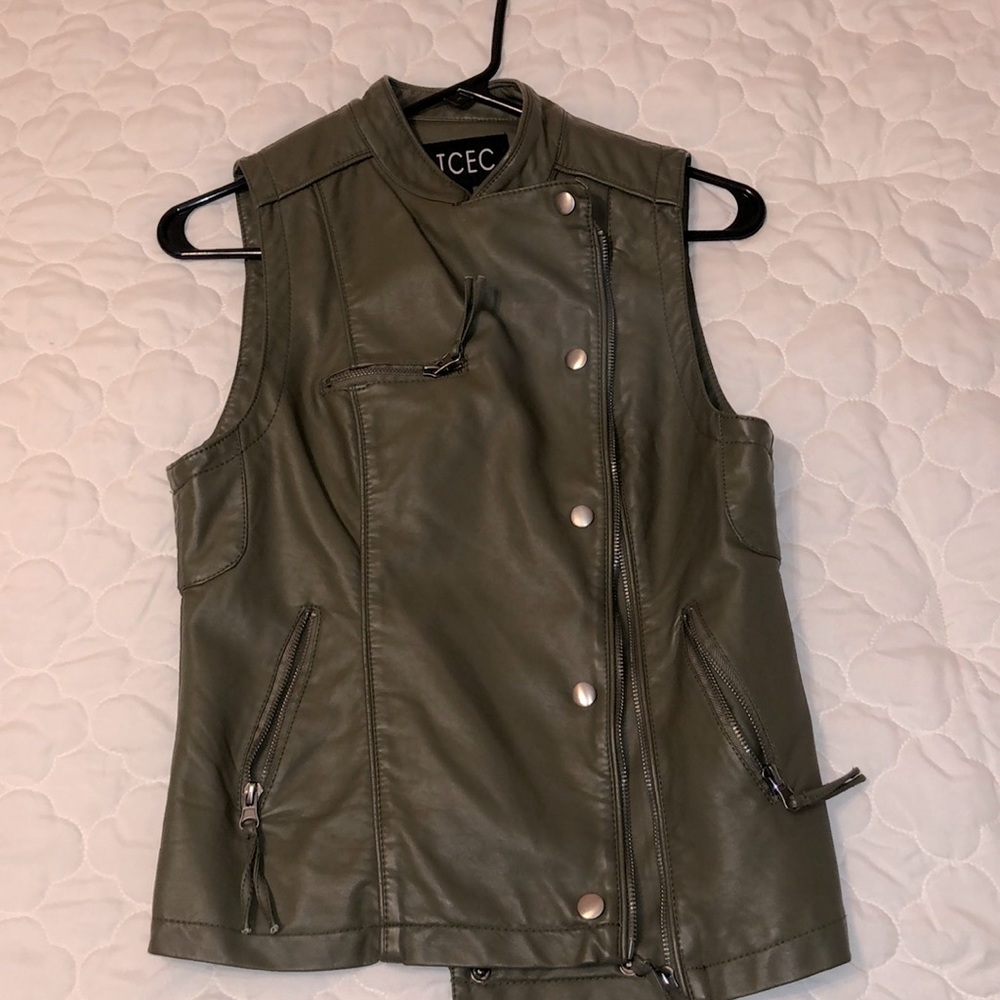 Leather vest